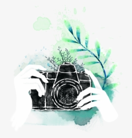 Water Color Camera Png - Camera Painting Png, Transparent Png, Free Download