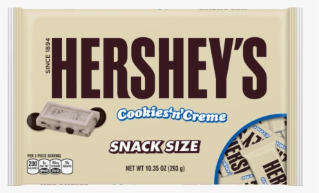 Hershey"s Cookies "n - Hershey's Cookies And Creme Snack Size Nutrition, HD Png Download, Free Download