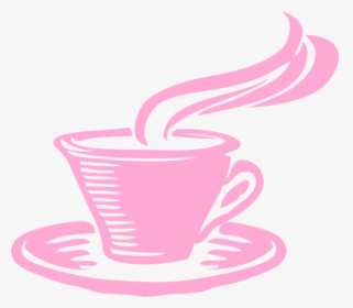 Transparent Coffee Cup Clip Art - Coffee Mug Clipart Pink, HD Png Download, Free Download