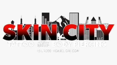Skin City Tattoo Web Site Image - Graphic Design, HD Png Download, Free Download