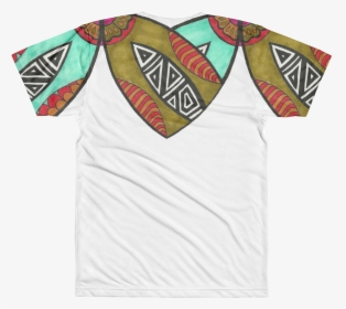 Afro Man Art Mens Tee Mockup Back Flat White - Pattern, HD Png Download, Free Download