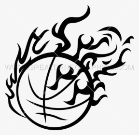 Cliparts For Free Download Fireball Clipart Fireball - Fireball Basketball Logo Black, HD Png Download, Free Download