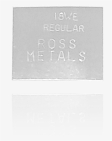 18k / 18 White Gold Plate Solder - Memorial, HD Png Download, Free Download