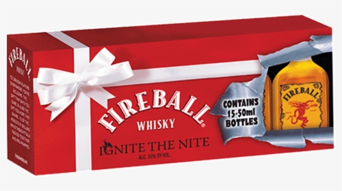 Fireball 15x50ml Holiday Pack 15 X 50 Ml - Fireball Holiday Gift Pack, HD Png Download, Free Download
