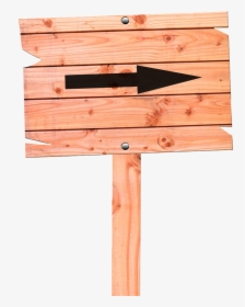 Sign With Arrow - Plank, HD Png Download, Free Download