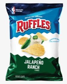 O Ranch Flavored Potato Chips - Ruffles Chips Jalapeno Ranch, HD Png Download, Free Download