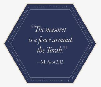 The Masoret Is A Fence Around The Torah - Paper, HD Png Download, Free Download