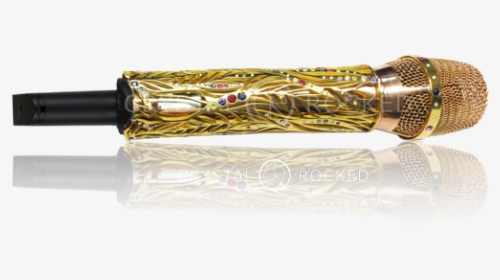 Microphone With Gold Diamonds, HD Png Download, Free Download
