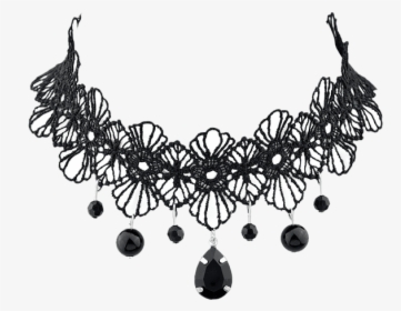 Black Necklace White Background, HD Png Download, Free Download