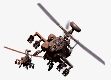 A-10 Png Helicopter - Apache With 16 Hellfire Missiles, Transparent Png, Free Download