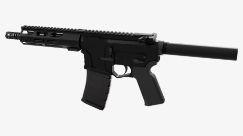 Pistol 300 Blackout Ar-15 - Black Skeletonized Ar 15, HD Png Download, Free Download