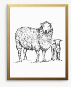 Sweet Heart Art Print - Sheep, HD Png Download, Free Download