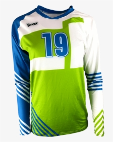 Odyssey Sublimated Volleyball Rox - Long Sleeve Sublimated Yellow Green, HD Png Download, Free Download