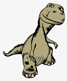 Dinosaur - Cartoon Dinosaur Front View, HD Png Download, Free Download