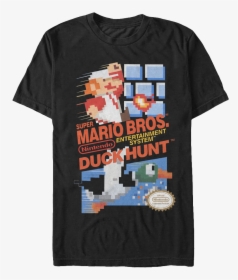 Super Mario Bros And Duck Hunt T-shirt - Super Mario Duck Hunt, HD Png Download, Free Download