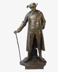 Full Top, - Man With Cane Statues, HD Png Download, Free Download