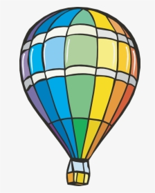 Hot Air Balloon Clipart Scene - Clipart Hot Air Ballooon, HD Png Download, Free Download