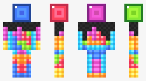 Minecraft Skins Tetris, HD Png Download, Free Download