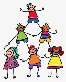 Warmth Clipart Happy Kid - Kids Teamwork Clipart, HD Png Download, Free Download