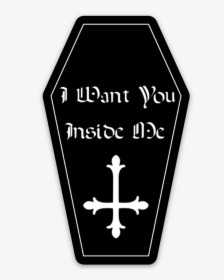 Image Of Coffin Sticker - Cross, HD Png Download, Free Download
