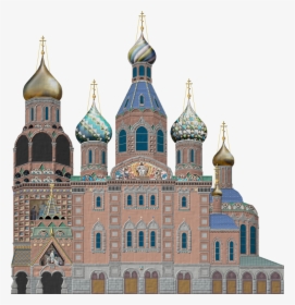 Russia Temple Church Clip Art - Church Clip Art, HD Png Download - kindpng
