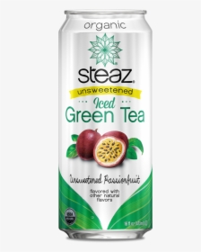 Organic Iced Green Tea - Steaz Green Tea Unsweetened, HD Png Download, Free Download