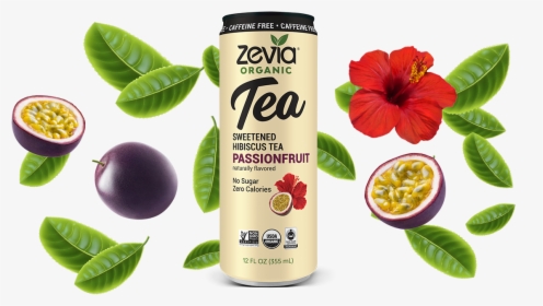 Caffeine Free Hibiscus Passionfruit - Zevia Passionfruit Tea, HD Png Download, Free Download