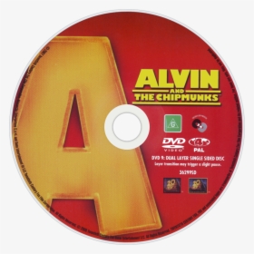 Alvin And The Chipmunks Dvd Disc Image - Alvin Et Les Chipmunks 1 Dvd, HD Png Download, Free Download