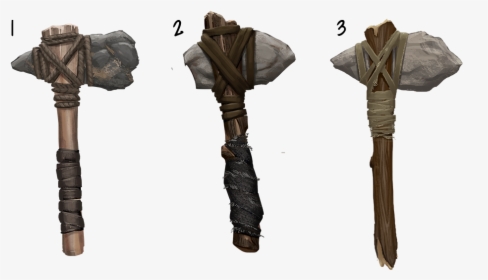 And A Bunch Of Stone Based Hatchets - Melee Weapon, HD Png Download, Free Download