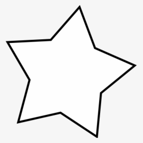 Star Line Clipart - Transparent Background Clipart White Star, HD Png Download, Free Download
