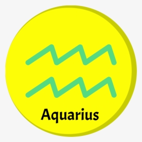 Aquarius Zodiac Sign - Circle, HD Png Download, Free Download