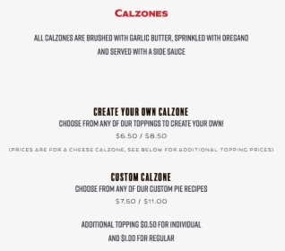 Calzones All Calzones Are Brushed With Garlic Butter, - Calzedonia, HD Png Download, Free Download