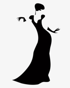 Woman,silhouette,neck - Prom Dress Clipart, HD Png Download, Free Download