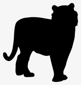 Tiger Silhouette Png - Toger Siholette Png, Transparent Png, Free Download