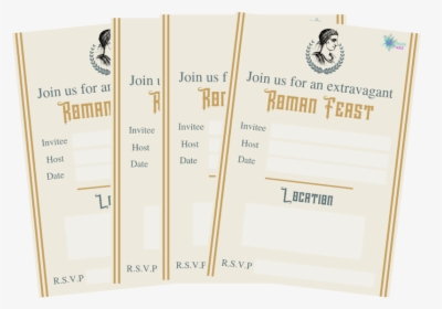 Roman Invite Bunch - Paper, HD Png Download, Free Download