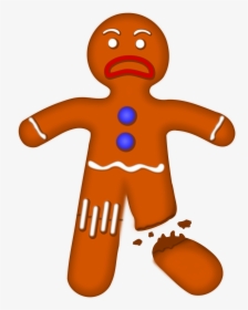Clipart Gingerbread Man - Gingerbread Man Cartoon Png, Transparent Png, Free Download