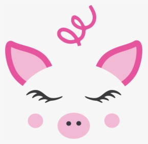 Transparent Pig Face Png - Cute Pig Face Svg, Png Download, Free Download