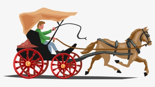Horse And Buggy Carriage - Horse Carriage Clipart, HD Png Download, Free Download