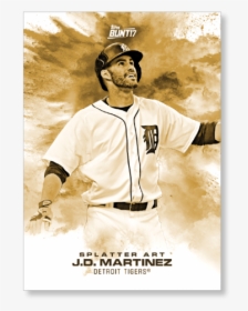 Martinez 2017 Topps Bunt Baseball Splatter Art Poster - Pamela Rose Martinez Green Dress, HD Png Download, Free Download