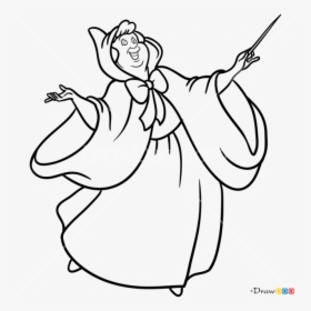 Collection Of Free Cinderella Drawing Hand Download - Cinderella Mother Drawing, HD Png Download, Free Download