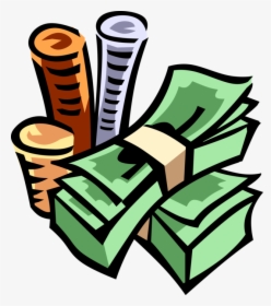 Vector Illustration Of Stack Of Currency Coins And, HD Png Download, Free Download