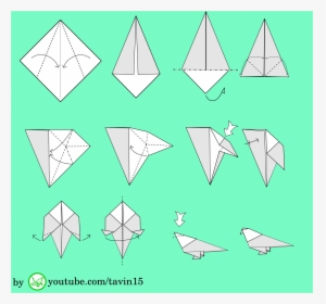 Flowers Clipart Origami - Origami Twitter Bird, HD Png Download, Free Download