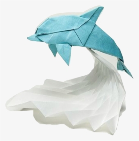 Dolphin Origami , Png Download - Origami Dolphin, Transparent Png, Free Download