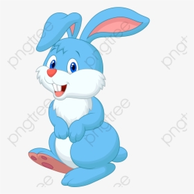 Rabbit Clipart Blue - Cute Blue Bunny Clipart, HD Png Download, Free Download