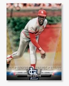 2018 Topps Baseball Series 2 Bob Gibson Salute Poster - College Softball, HD Png Download, Free Download
