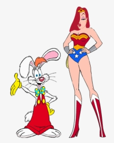 Jessica Rabbit As Wonder Woman With Roger Rabbit, HD Png Download, Free Download