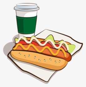 Transparent Hot Dog Clip Art - Dibujo Hot Dog Hd, HD Png Download, Free Download