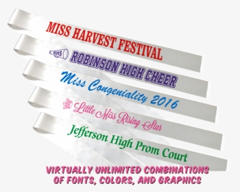 Paper Product , Png Download - Pageant Sash Font, Transparent Png, Free Download