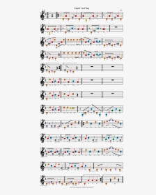 Color Coded Violin Sheet Music For El Condor Pasa - Sheet Music, HD Png Download, Free Download