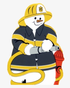 Drawing , Png Download - Snowman Firefighter Png, Transparent Png, Free Download